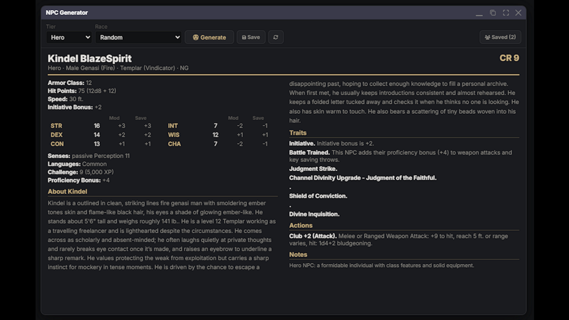 NPC Generator