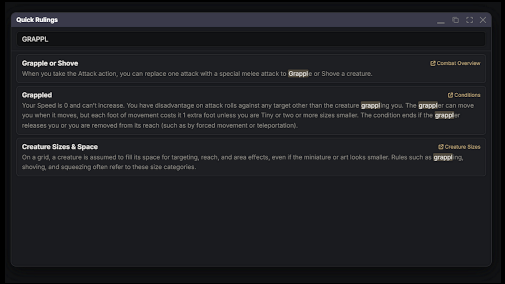 Quick Rulings Search